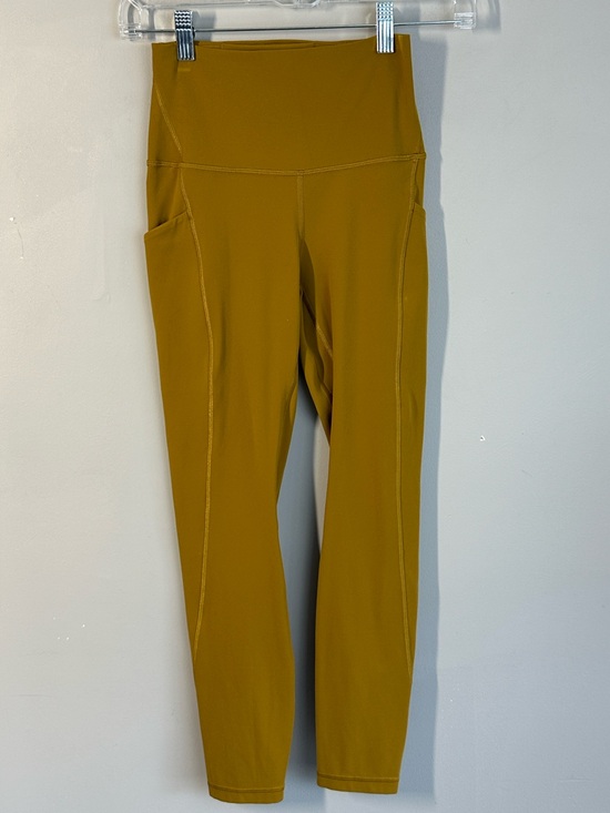 lululemon athletica Pants - Lululemon Align High Rise Mustard Yellow Leggings Size 4 Activewear Workout